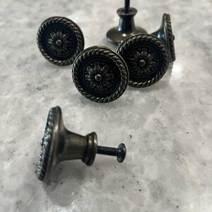 Antique Brass Button Studs